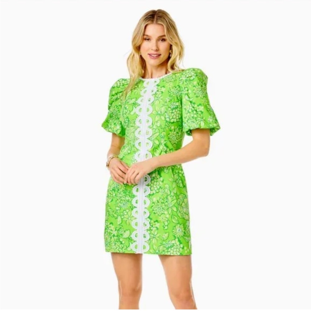 Lilly Pulitzer Alyce Shift Dress, Limeade, 10